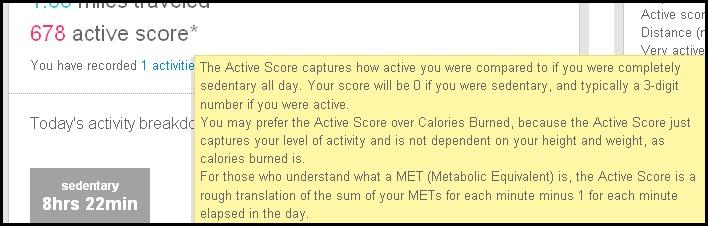 Active Score Pop-up