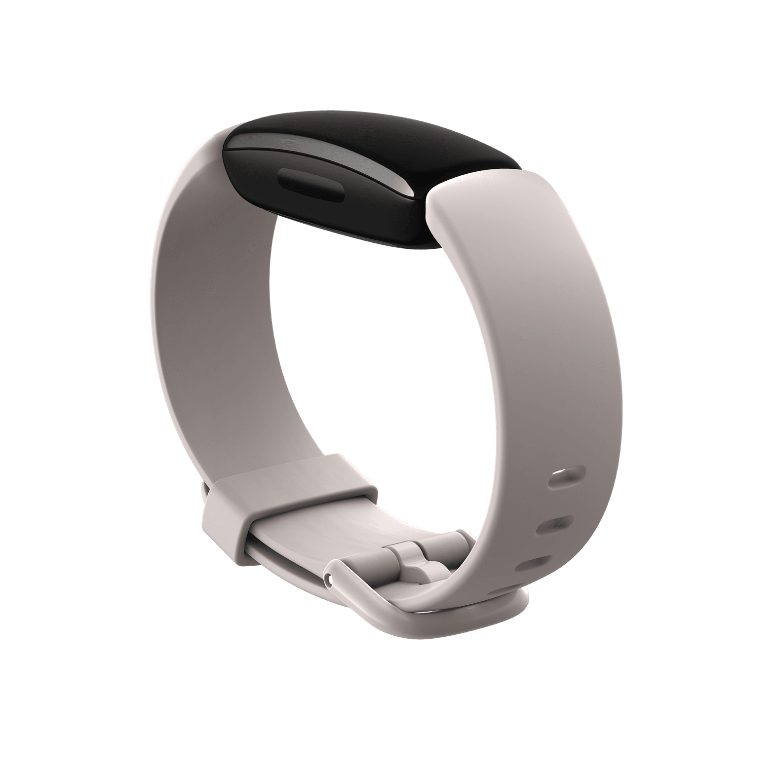 Klassisches Armband für Fitbit Inspire 2 (Mondweiß) – Größe S