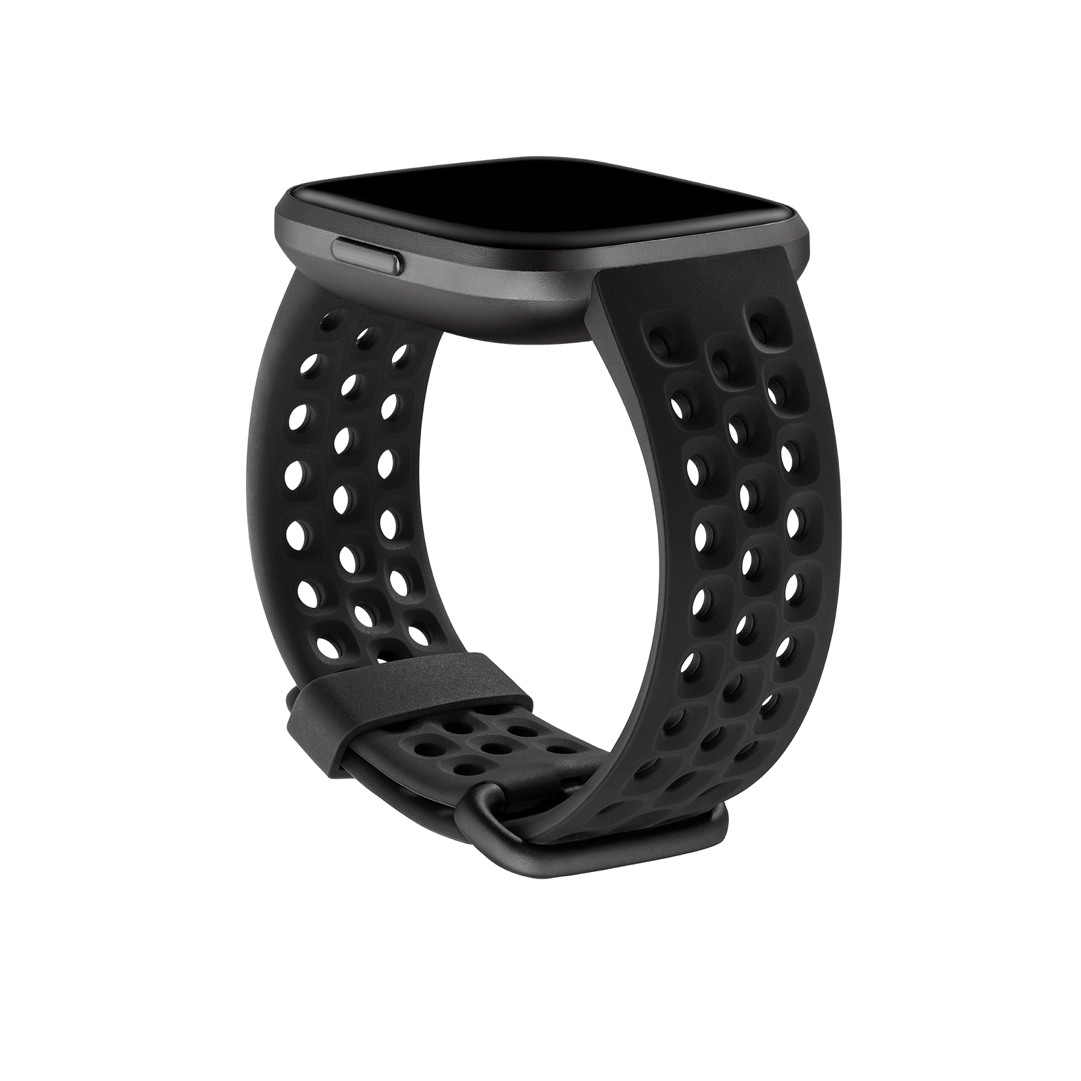 Bracelet sport Versa 2, Versa et Versa Édition Lite (noir) - Large