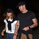 Kellan Lutz spotted with his wife Brittany both wearing their Fitbit Versa watches at Coachella Music Festival.
