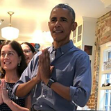 President Obama spotted wearing his Fitbit Ionic while stopping for lunch at Dog Tag Bakery in Georgetown.