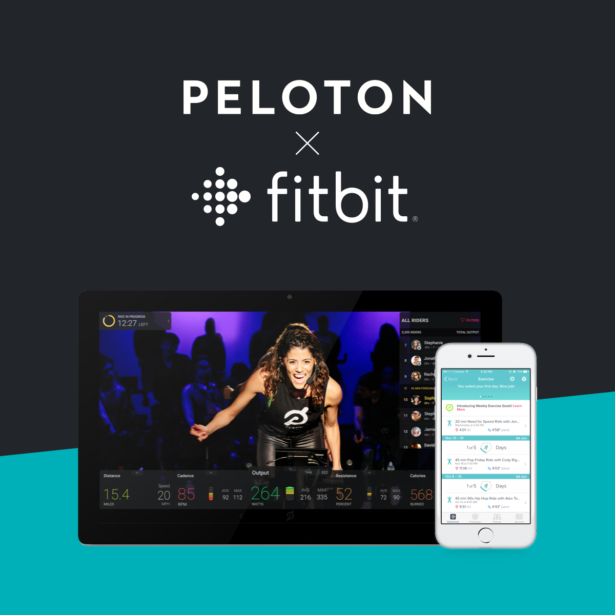 peloton fitbit steps