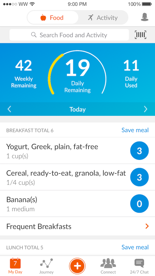 connect weight watchers to fitbit