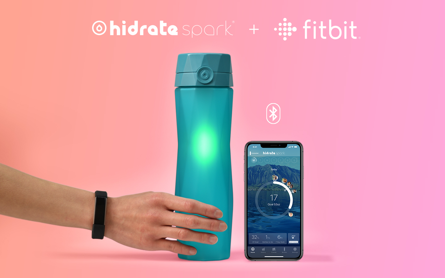 Works with Fitbit | Hidrate Spark