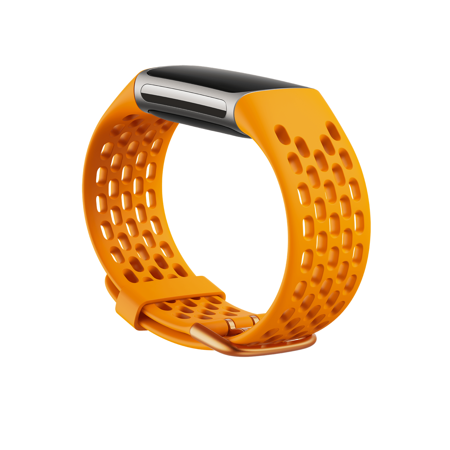 Sportarmband für Charge 5 (Goldorange) – Größe L