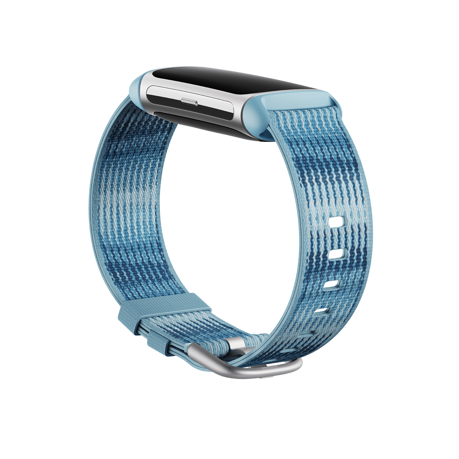 Charge 6 和 Charge 5 編織紋手環 (碧海藍) - 大尺寸