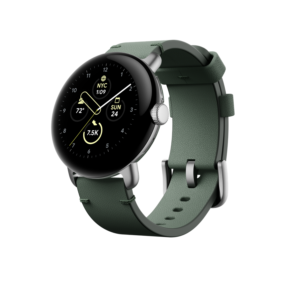 Google Pixel Watch 手工皮革錶帶 (藤綠) - 大號