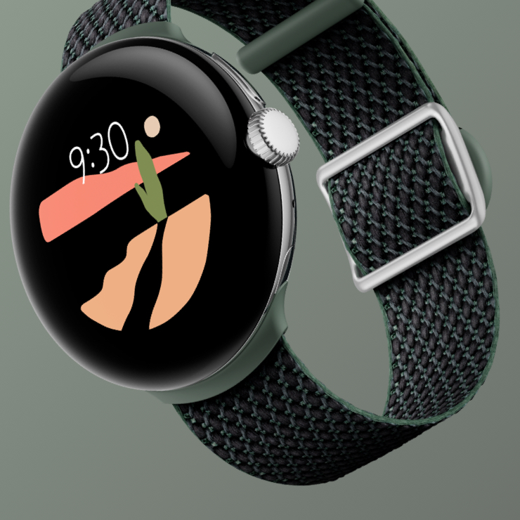 Google Pixel Watchスマートウォッチ用ウーブンテキスタイル ...