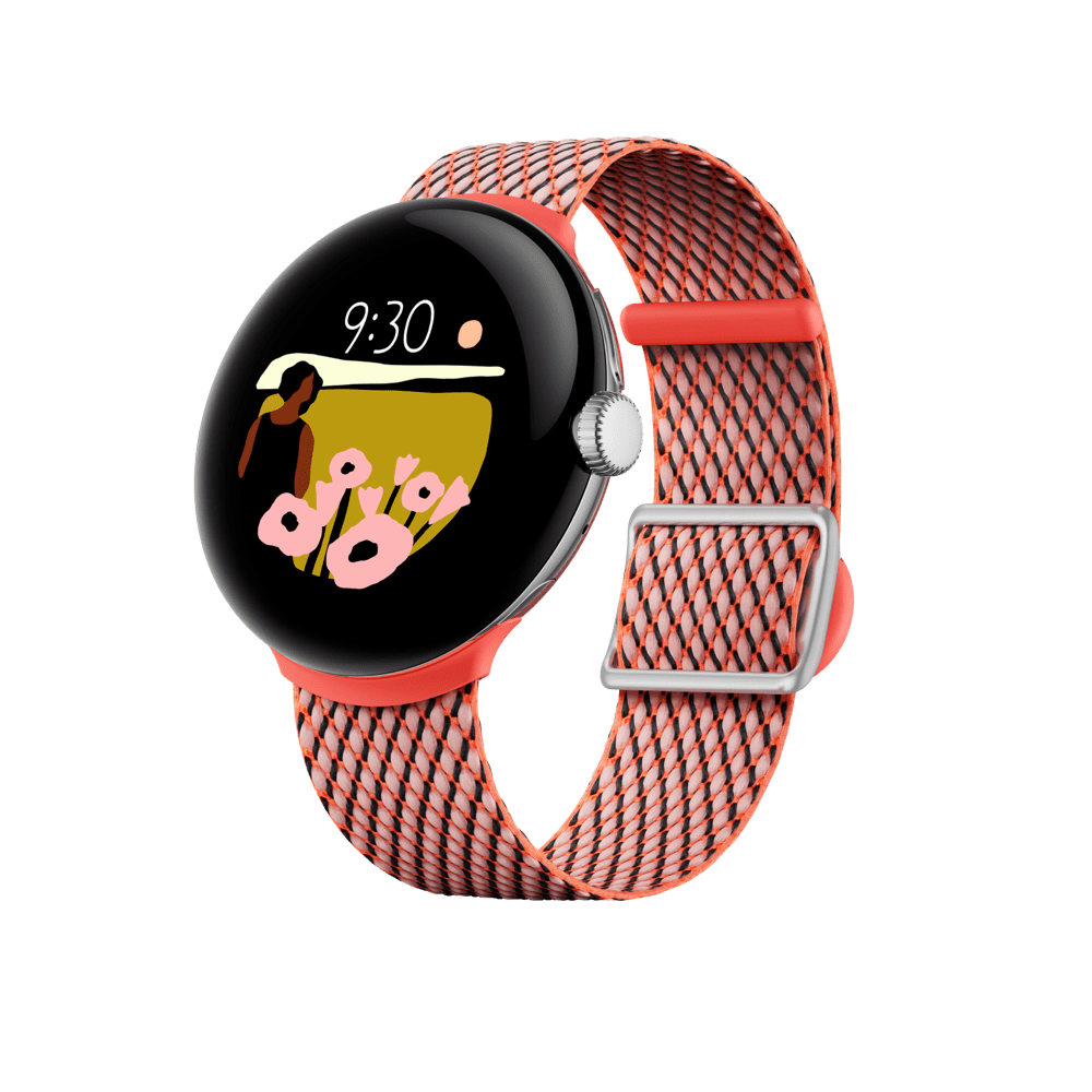 Gewebtes Armband für Google Pixel Watch (Coral)