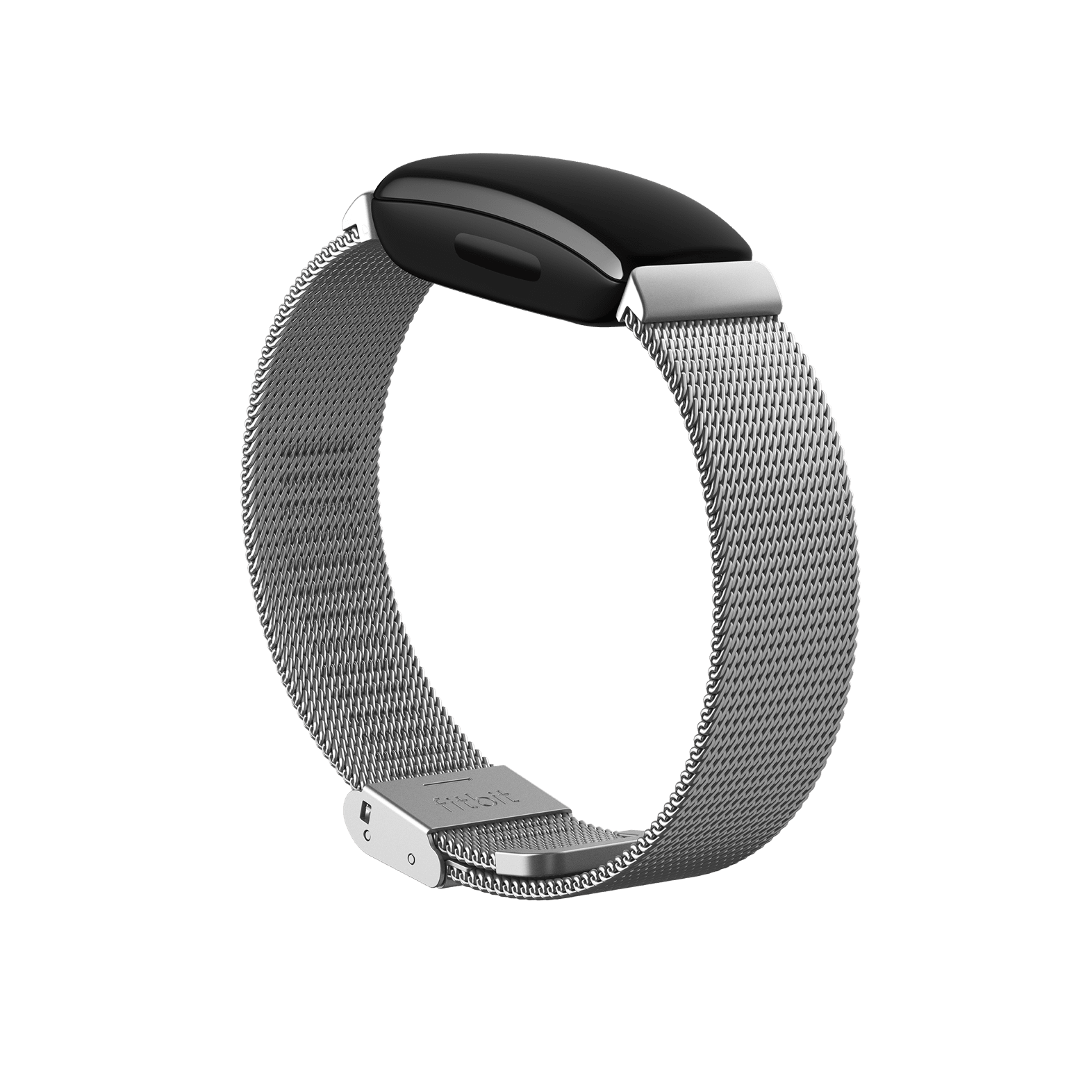Metallgeflecht-Armband für Fitbit Inspire 2 (Edelstahl in Silber)