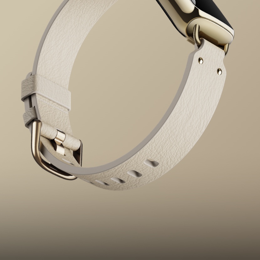 Bracelet connecté Fitbit Luxe Bracelet Blanc lunaire et acier