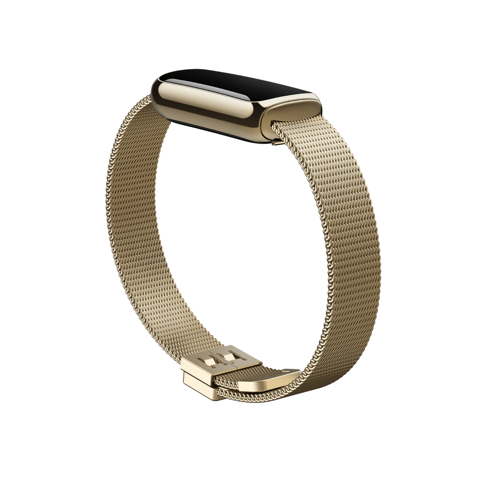 Bracelet maille acier inoxydable Luxe (acier inoxydable or pâle)