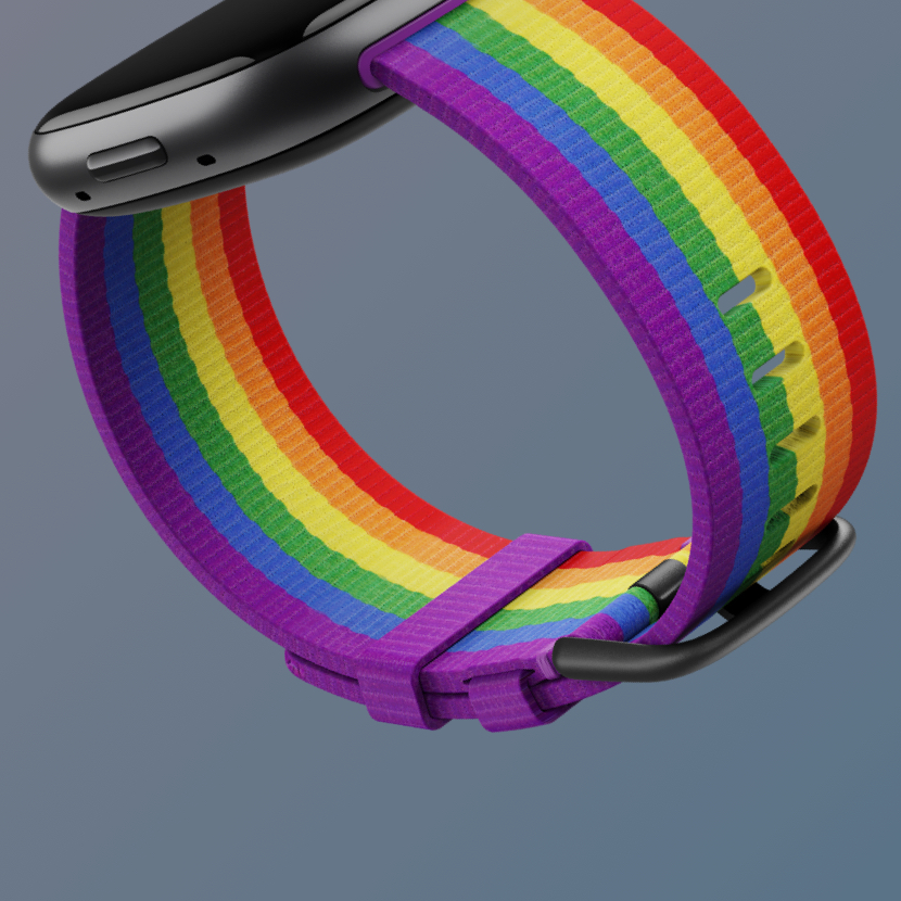 Fitbit Violet Floral Motif Cuir Souple Bracelet pour Fitbit Versa 3 Et Sens FL-4 