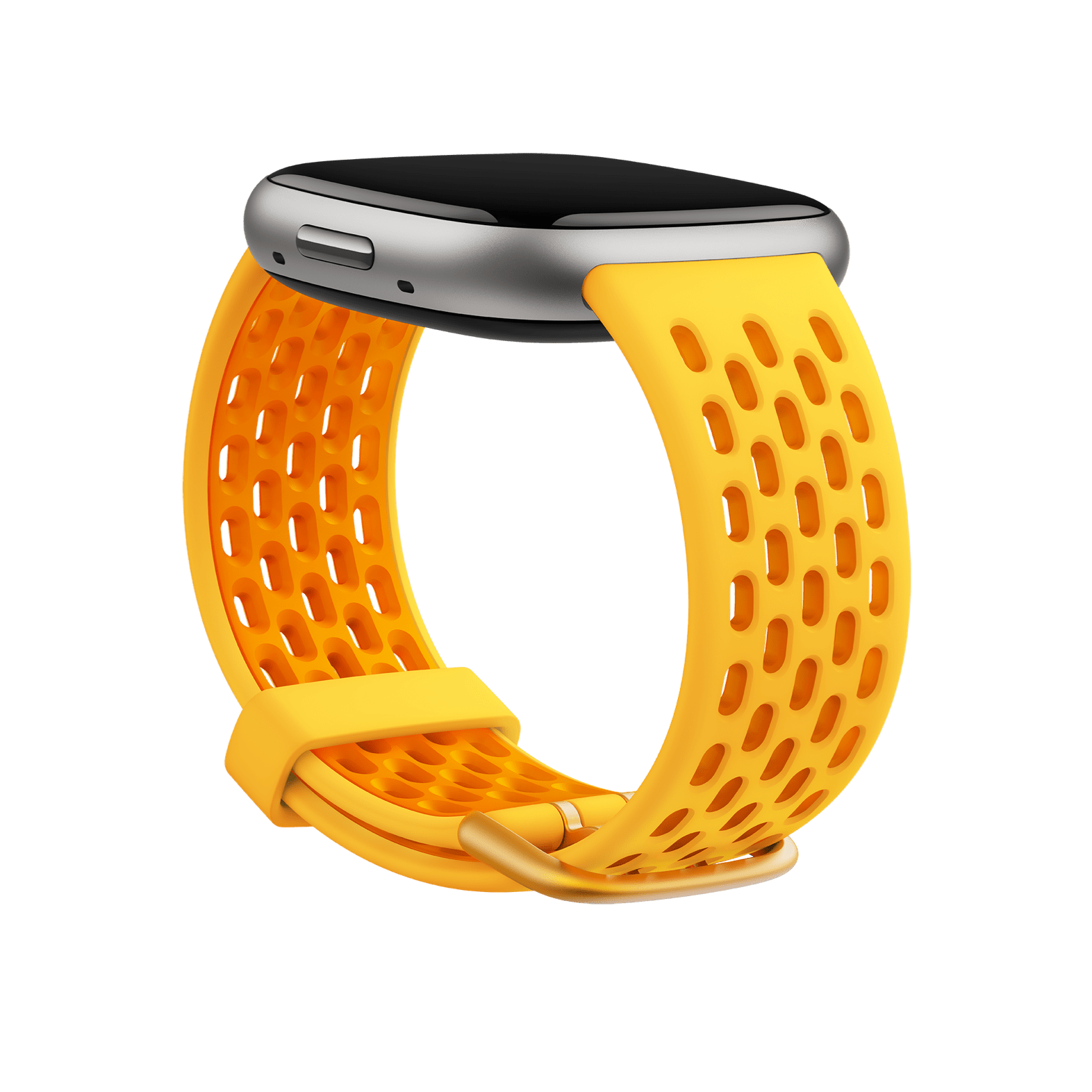 Bracelet sport pour Fitbit 24 mm (soleil / mandarine) - Grand