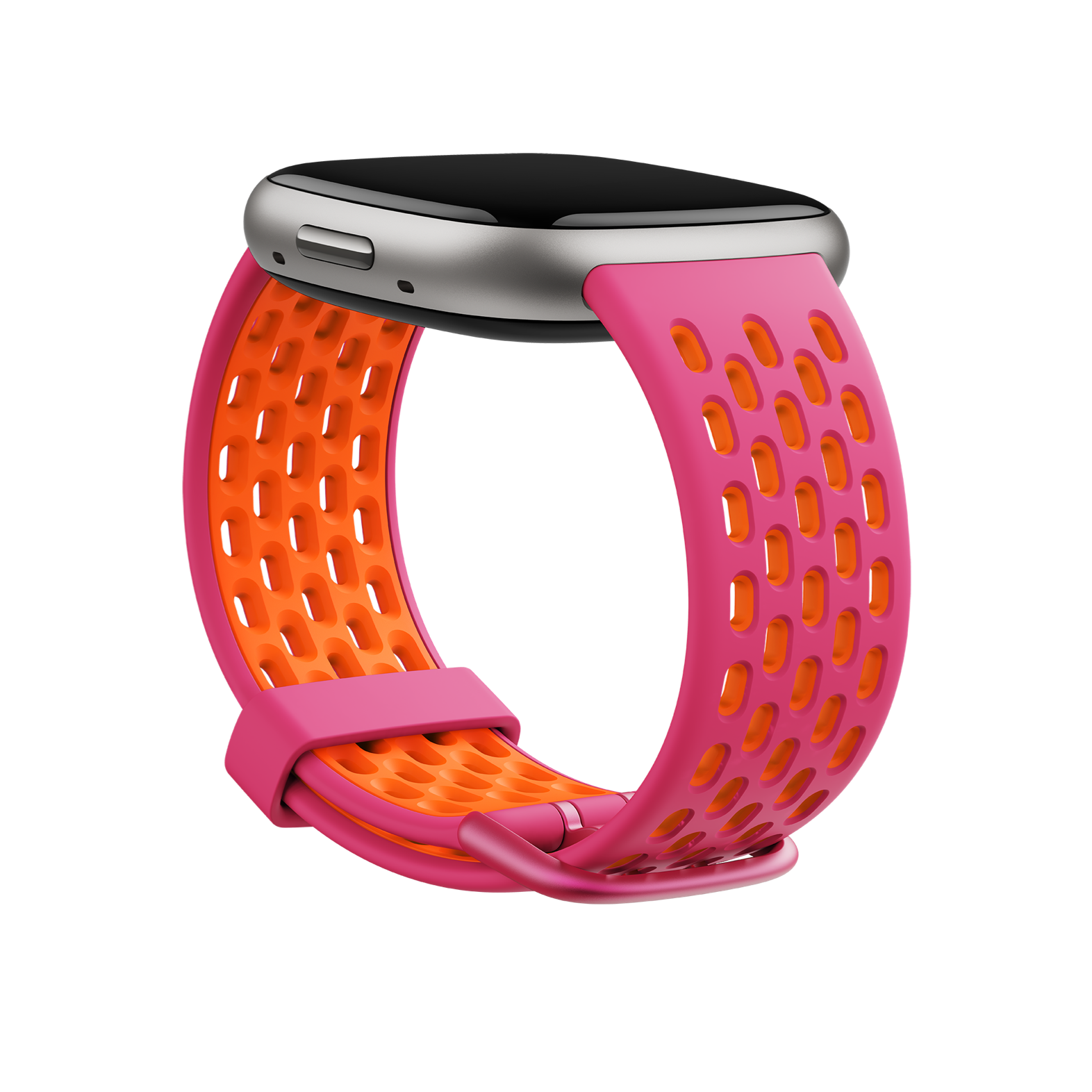 Bracelet sport pour Fitbit attache 24 mm (melon d’eau/orange) - grand