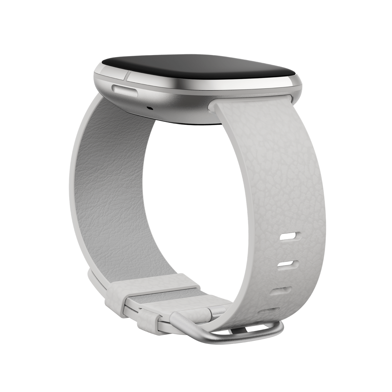 Bracelet en cuir végan pour montre Fitbit 24 mm (Sable) - Grand