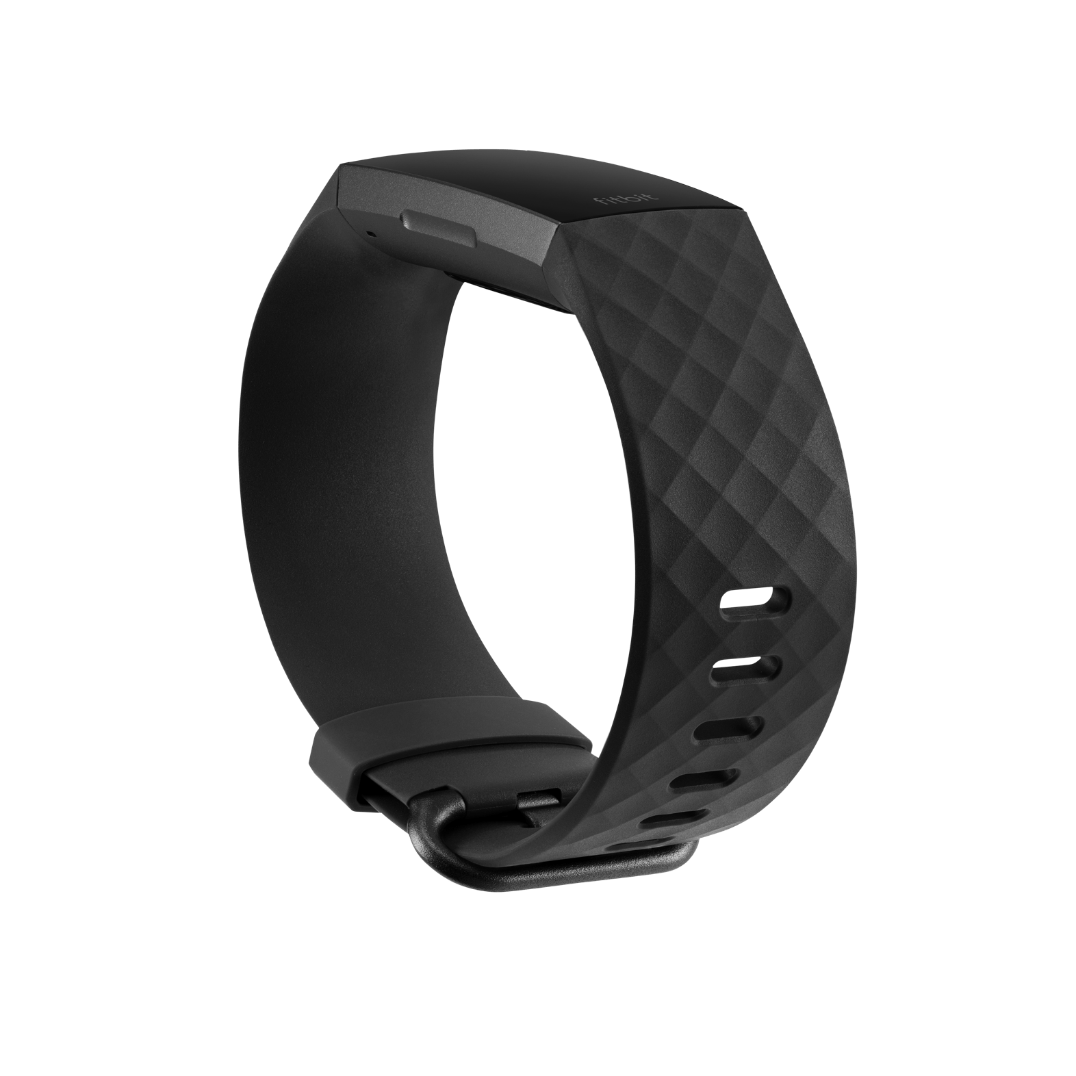 8.1" Fitbit Charge 3 & 3 se Bande En Cuir Petit Métal Noir Connecteurs 6.1"