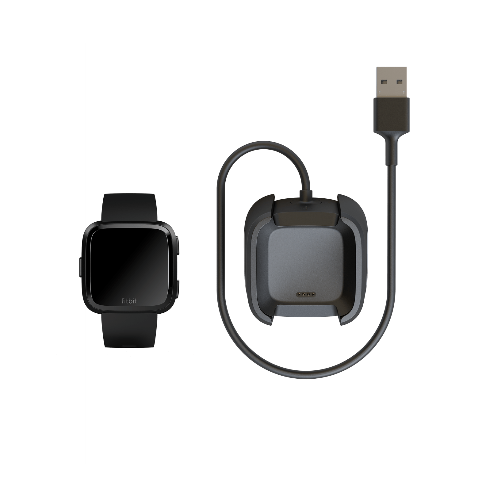 Versa Lite Versa 2 1X USB Charging Cable Power Charger Dock For Fitbit Versa 