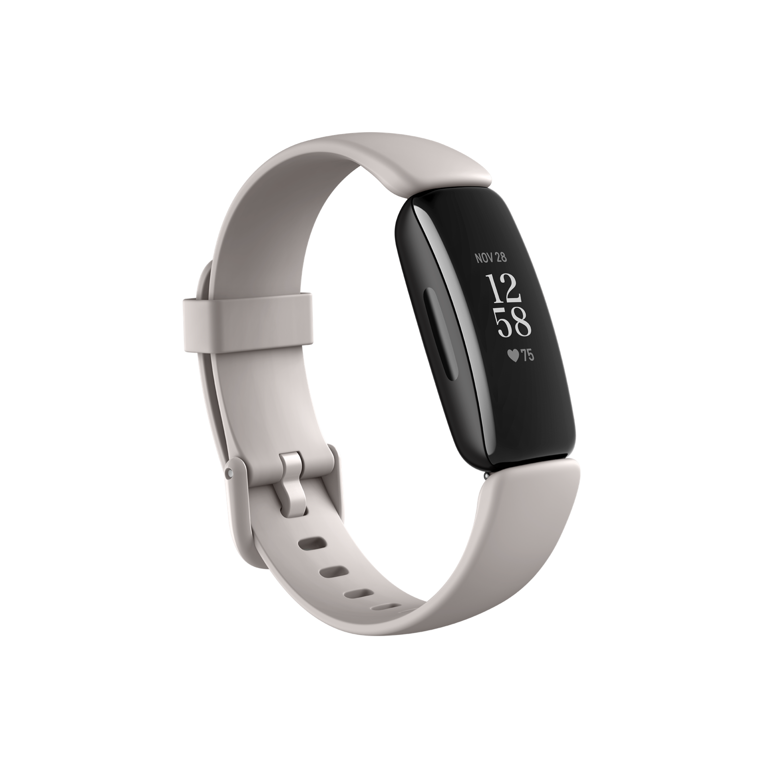 Hr & Inspire 2 Tracker Fitbit Gris Twice Drapé Cuir Bracelet pour Fitbit Inspire 