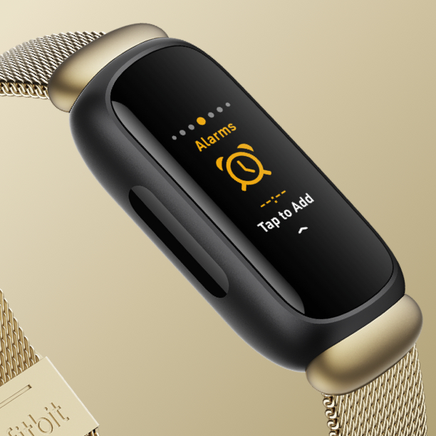 Inspire 3 tracker with gold metal band