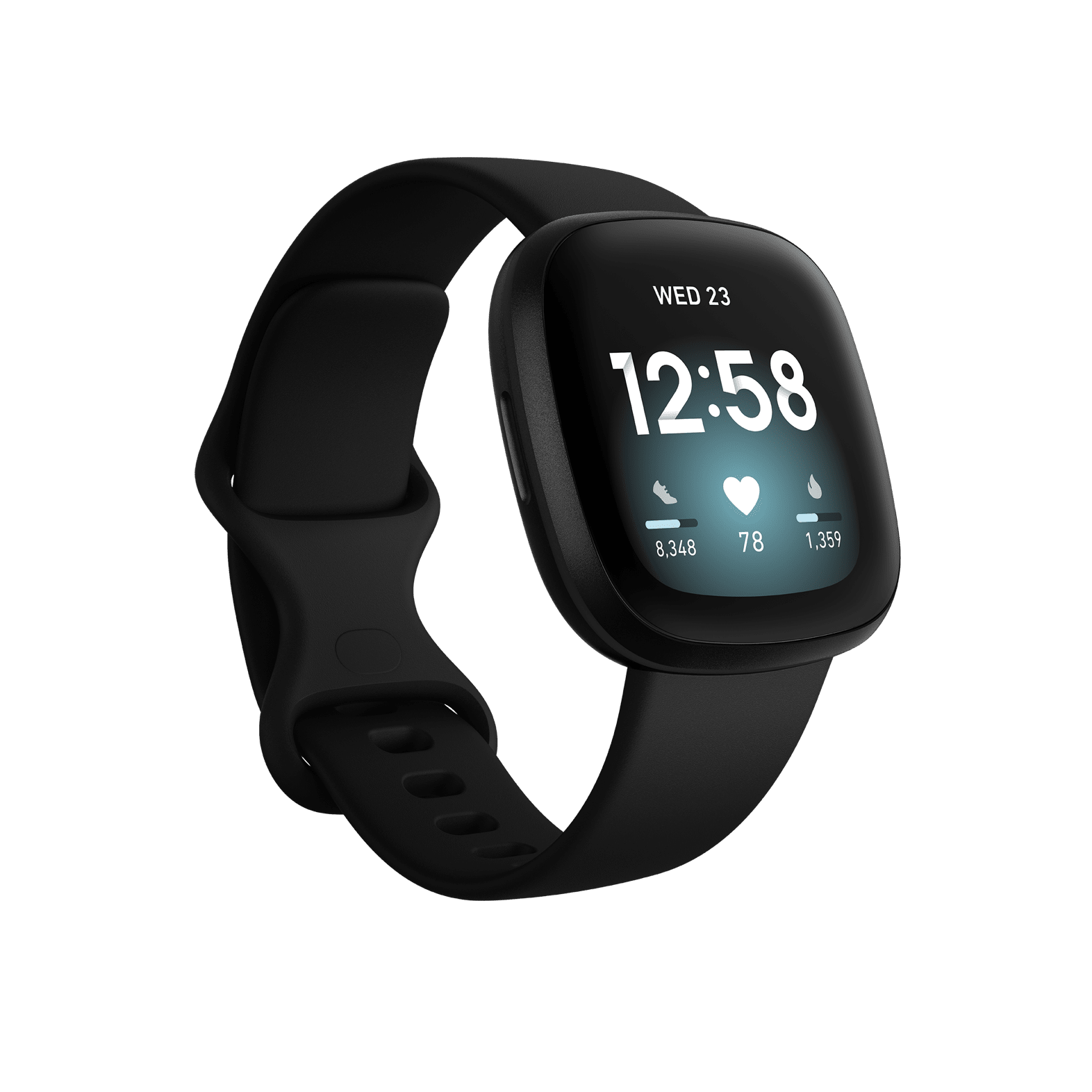 Fitbit Versa 3™ (Black/Black Aluminum)