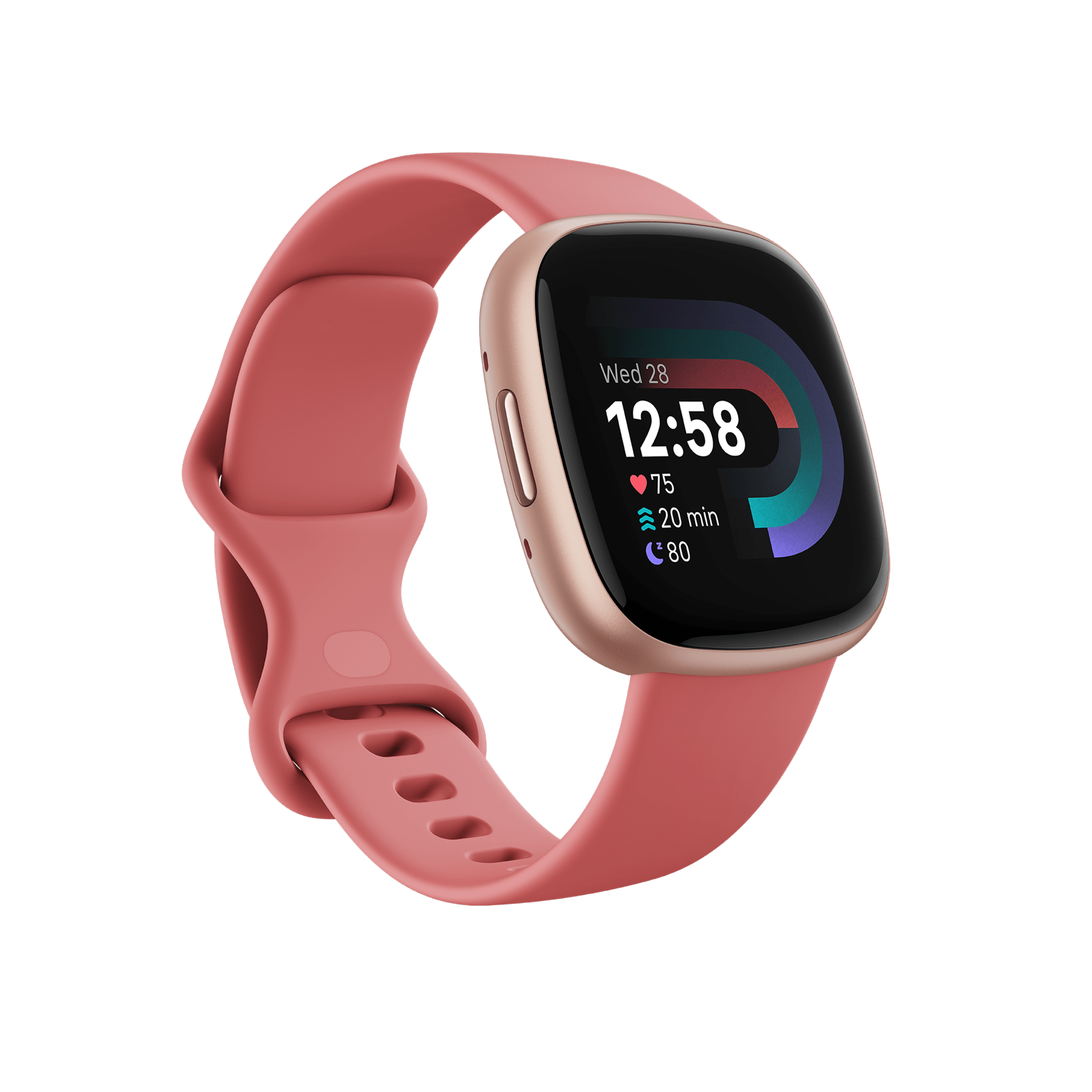 Fitbit Versa 4 (Pink Sand/ Copper Rose Aluminum)