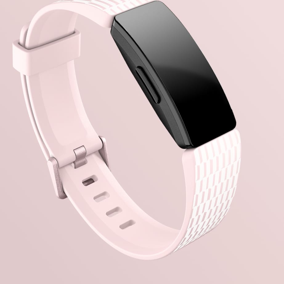 Small Genuine OEM Original Fitbit Inspire & Inspire HR Band Pink Print Size S 
