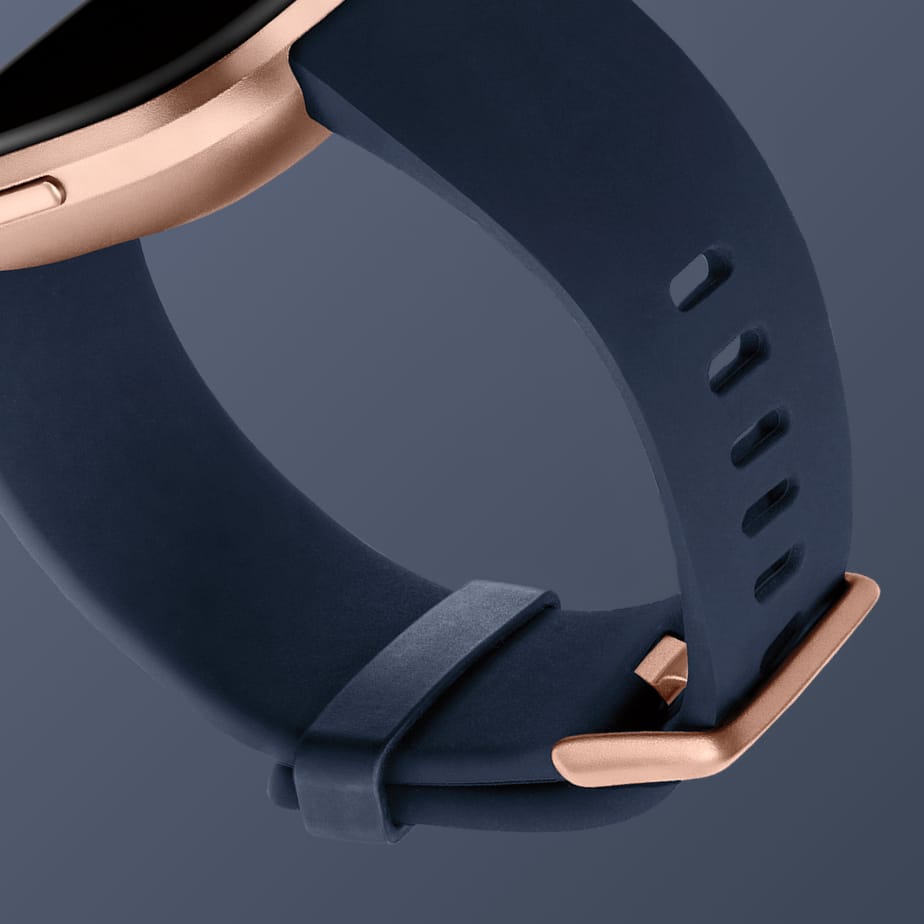 Midnight Blue/Rose Gold Small Fitbit Versa™ Family Classic Band 