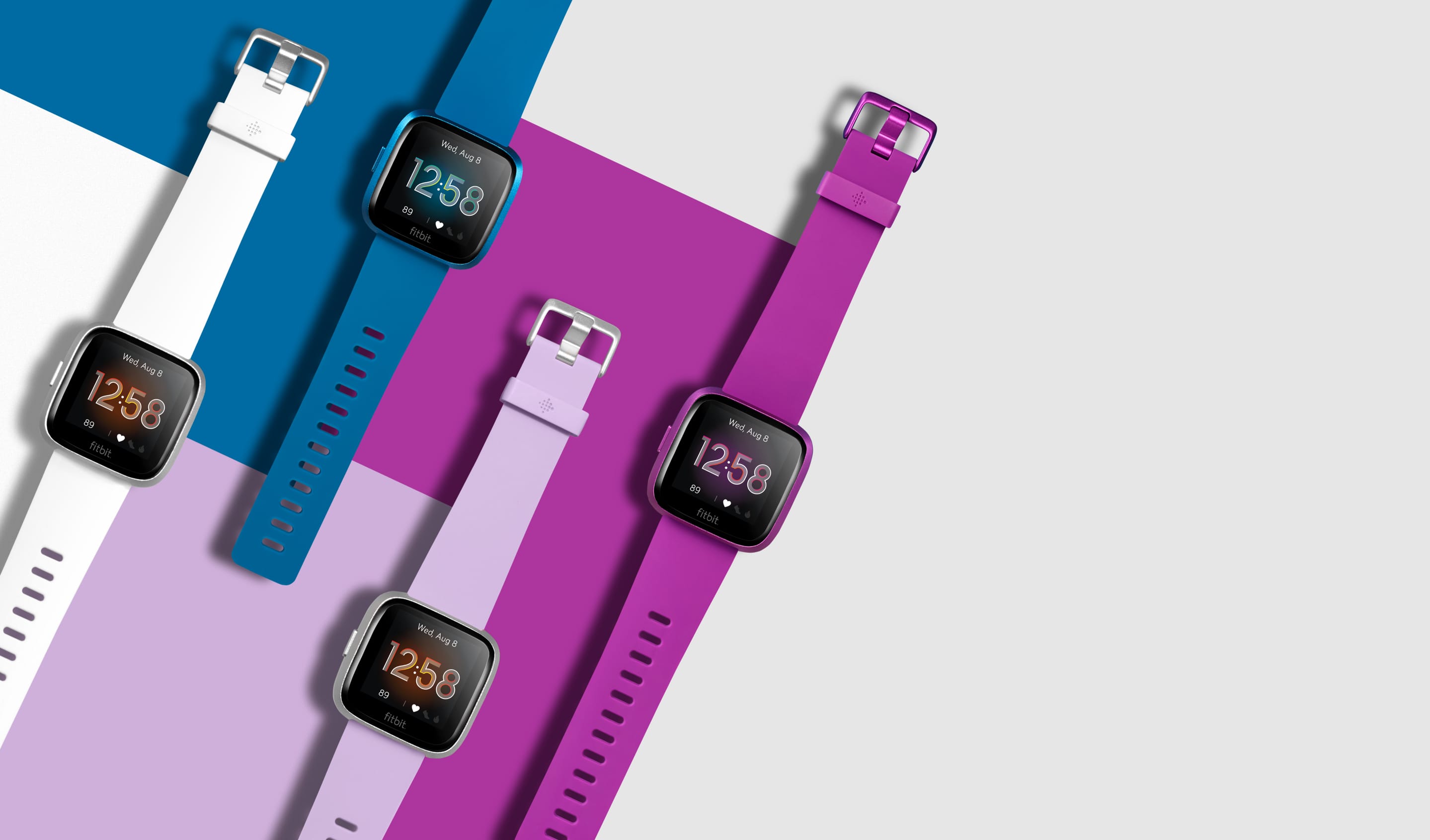 Smartwatch Fitness Armband hell lila für FitBit Flex 2 