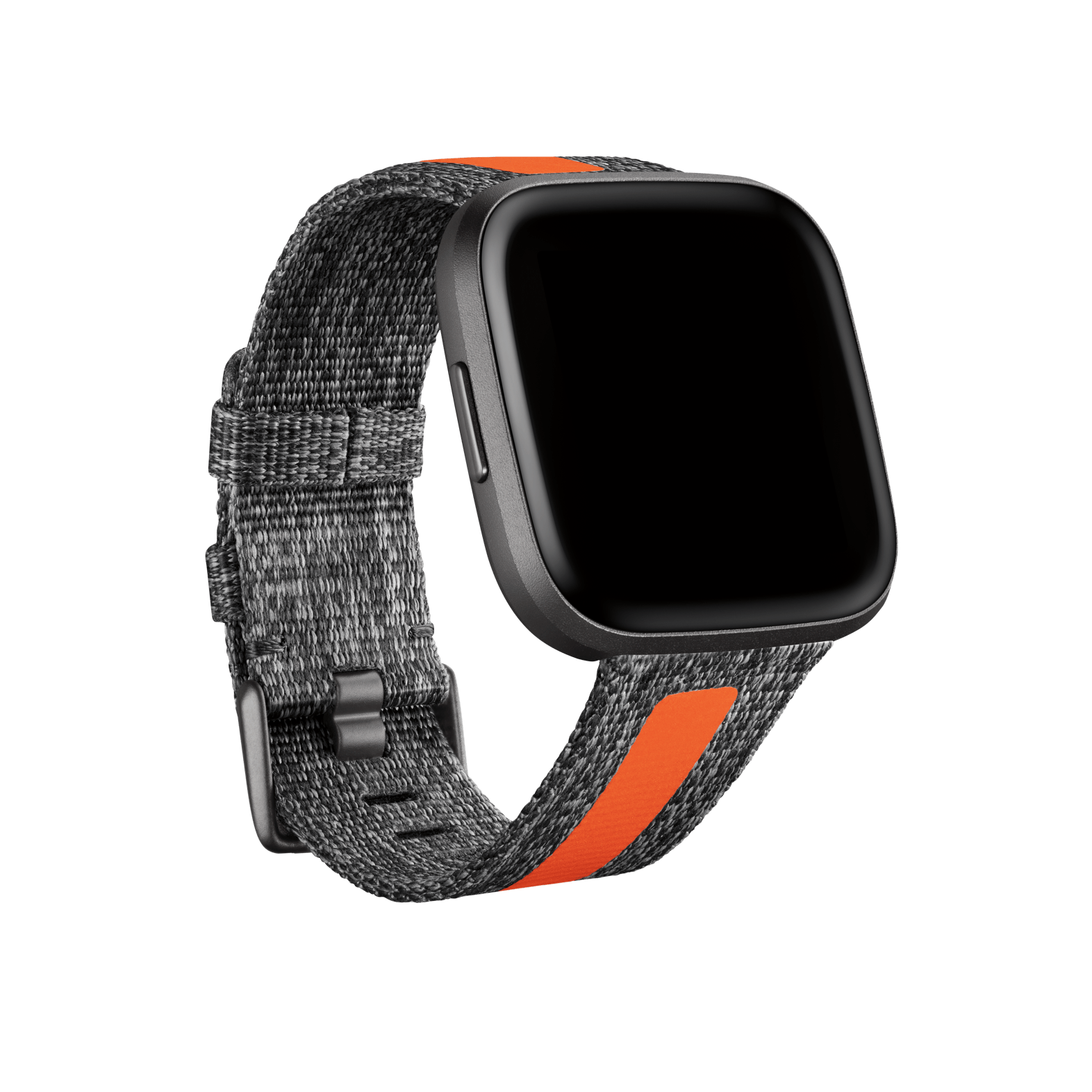 YJYdada Luxury woven Fabric Replacement Accessories Wristband Straps For Fitbit Versa black