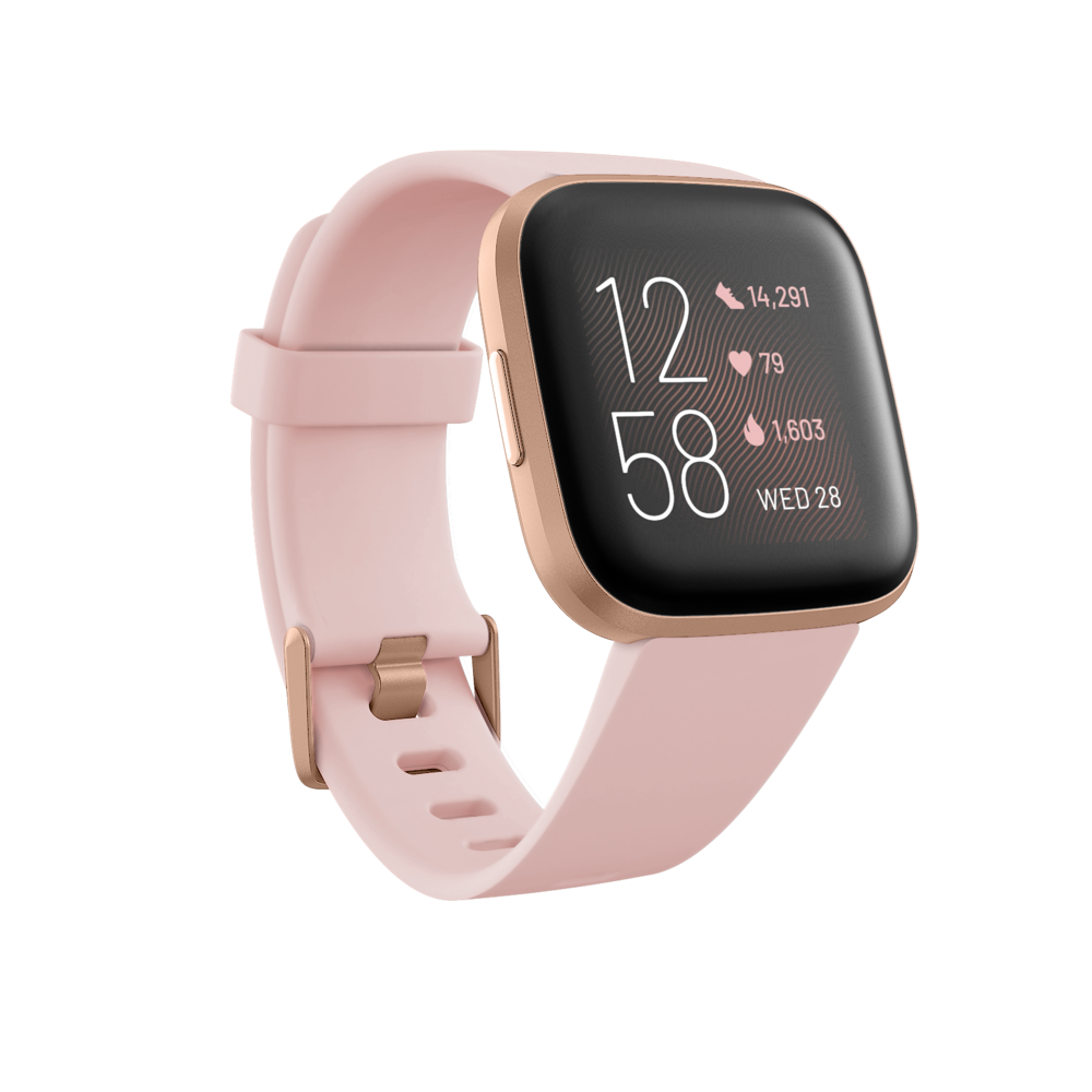 Fitbit Versa 2 Smartwatch - Petal / Copper Rose with Silicon